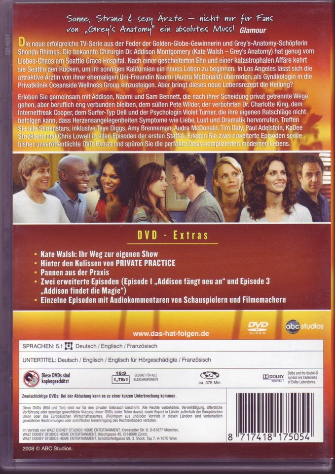 Private Practice - Die komplette erste Staffel | 3-DVD - Bild 2 von 2