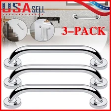 3x Stainless Steel Grab Bar Bathroom Safety Handicap Shower Tub Handle Support