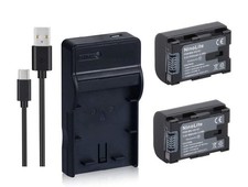 JVC BN-VG107/108 Battery USB Charger Set for Camcorders, New