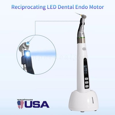 Dental Wireless Cordless Endo Motor Treatment with LED 16:1 Contra Angle Head dt