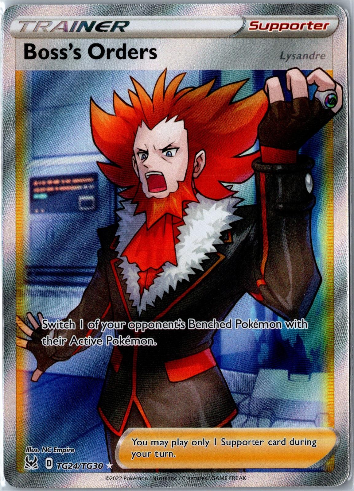 Pokemon Card - Boss's Orders TG24/TG30 Lost Origin Trainer Gallery Ultra Rare NM