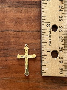 Authentic Gold plated cross pendant