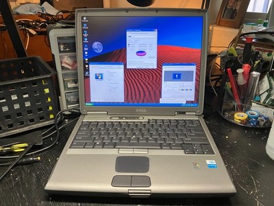 Dell Latitude D600 14'' Pent M 1.4GHz 1GB RAM 16GB SSD Mod Radeon GPU Wifi Win XP