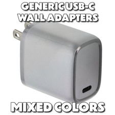 Universal 5V/3A USB-C Wall Charger - Multi-Brand Travel Adapter Mixed Colors 