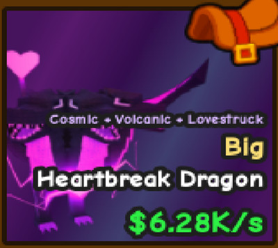 6.2k BIG Heartbreak Dragon  Catch and tame