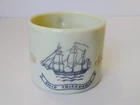 Vintage 1940s Old Spice Shaving Mug “Ship Friendship” Early American Milk Glass
