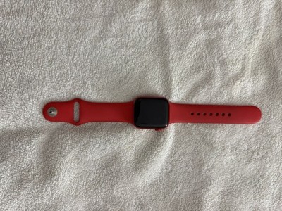 Apple Watch Series 6 40mm Red Aluminum Case GPS Smartwatch with Red Sport Band