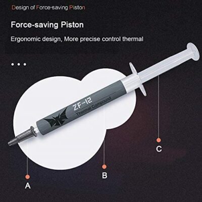 ZF-12 Thermal Paste Compound Conductive 12W/mk, Genuine in ZF-12 Thermal Paste Compound Conductive 12W/mk, Genuine in