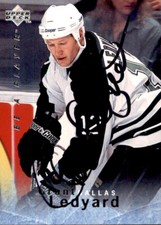 Grant Ledyard Signed Auto 1995-96 Bap Be A Player card Dallas Stars