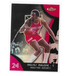 Moses Malone 2007-08 Topps Finest Refractor #48