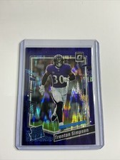 2023 Panini Donruss Optic Trenton Simpson #209 Purple Shock Rated Rookie Ravens
