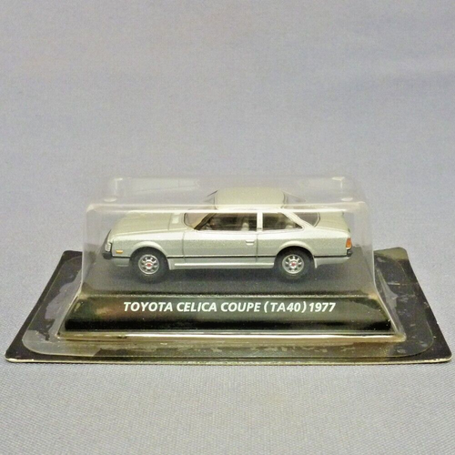 1:64 KONAMI TOYOTA CELICA COUPE TA40 SILVER 1977 DIECAST TOY CAR FROM JAPAN