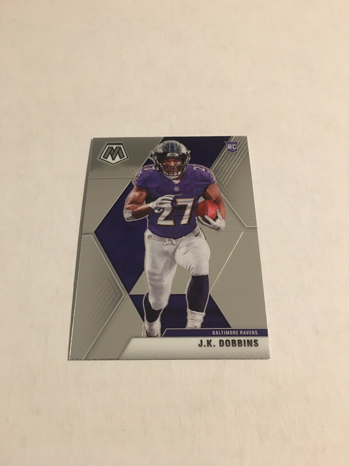 Free Ship JK Dobbins 2020 Panini Mosaic 223 Base RC Rookie Card Ravens