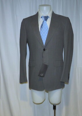 Dunhill x Zegna Belgravia Current Gray Barathea Two Button Sport Coat 40R NWT