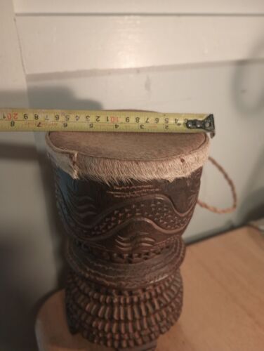 Tambor de mano Djembe tallado a mano - Imagen 7 de 11