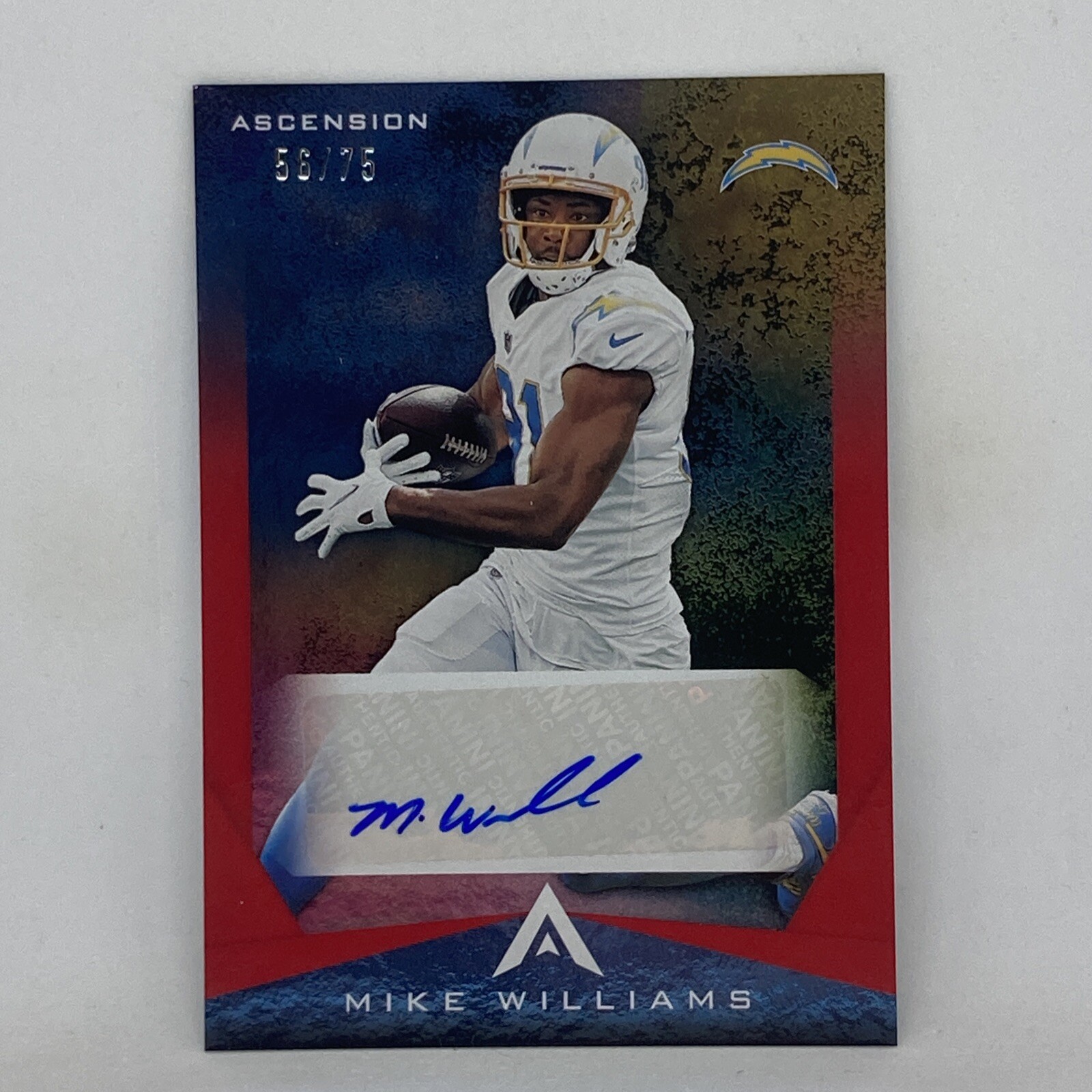 Mike Williams Autograph Ascension Red SP #D/75 2021 Panini Chronicles #ASC-MWI