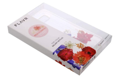 FLAVR iPlate Real Flower Amelia Clear Case Cover for Samsung Galaxy S8 Plus