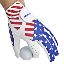 American Flag Pattern Golf gloves Left hand Non-slip Wear-resistant