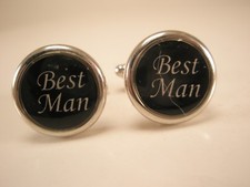 Best Man Vintage Cuff Links groomsman bride wedding