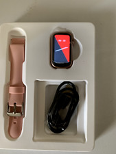 FITVII HM08 Pink Smart Watch 1.47" Screen, IP68, Sport, Heart Rate, Female Cycle