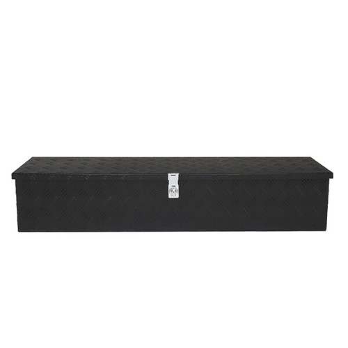 50"Aluminum Five Pattern Toolbox Single Lock Black - Picture 10 of 11