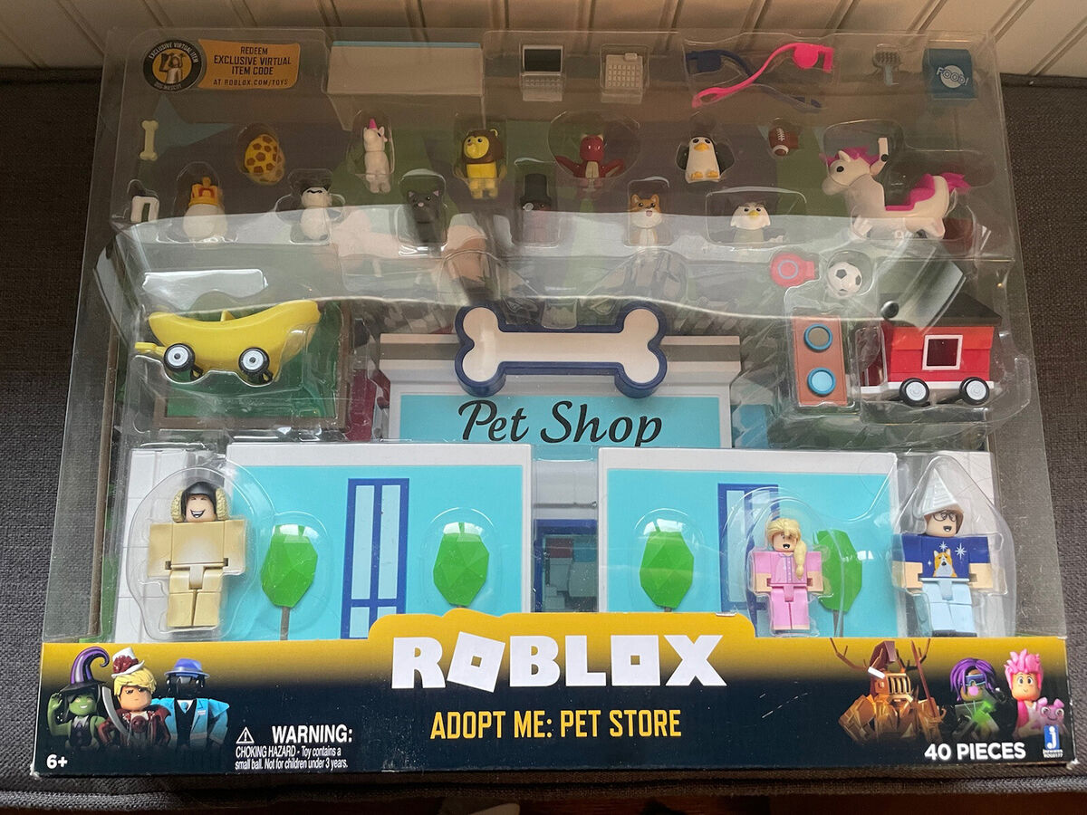 Roblox Celebrity Collection - Adopt Me: Pet Store Deluxe Playset [Includes  Exclusive Virtual Item]