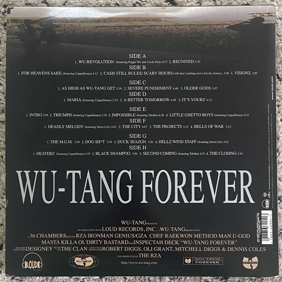Wu-Tang Clan – Wu-Tang Forever OG 1997 4X Vinyl LP VG/VG+ - Image 2 of 4
