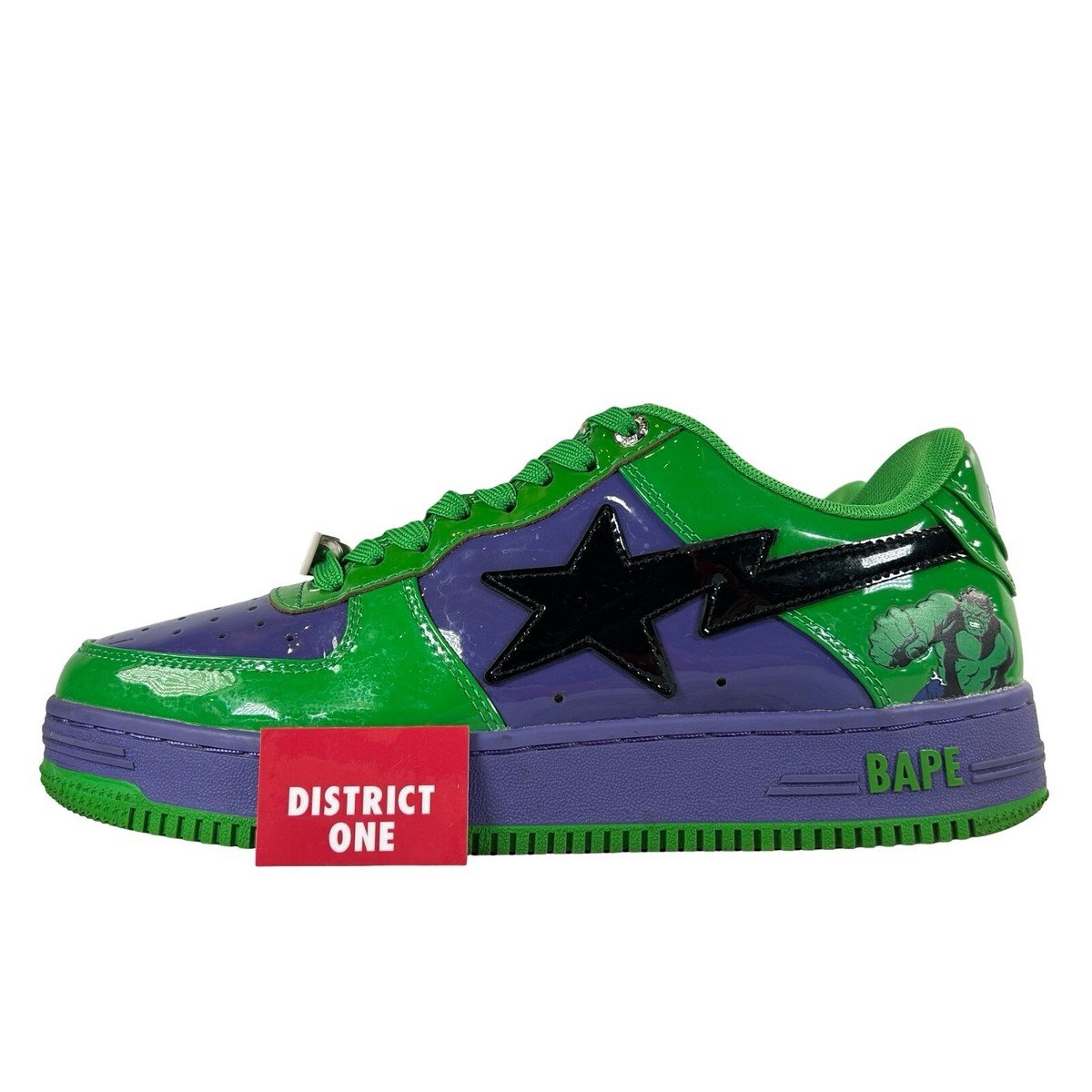 Marvel Comics × A BATHING APE A Bathing Ape Bape Sta Marvel Comics Sneakers 9 Colors Size