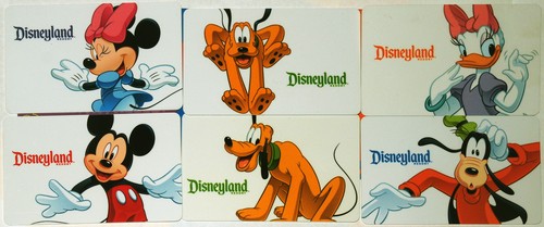 All 6 Different DISNEYLAND Passport Holiday Gift Cards 2011:Mickey,Minnie,Pluto+ - Picture 2 of 2