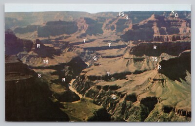 Looking Northwest from South Rim Near Pima Point, Havasu Point Arizona Postcard