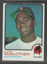 1973 TOPPS # 114 LYNN McGLOTHEN RED SOX EX/NMT O/C