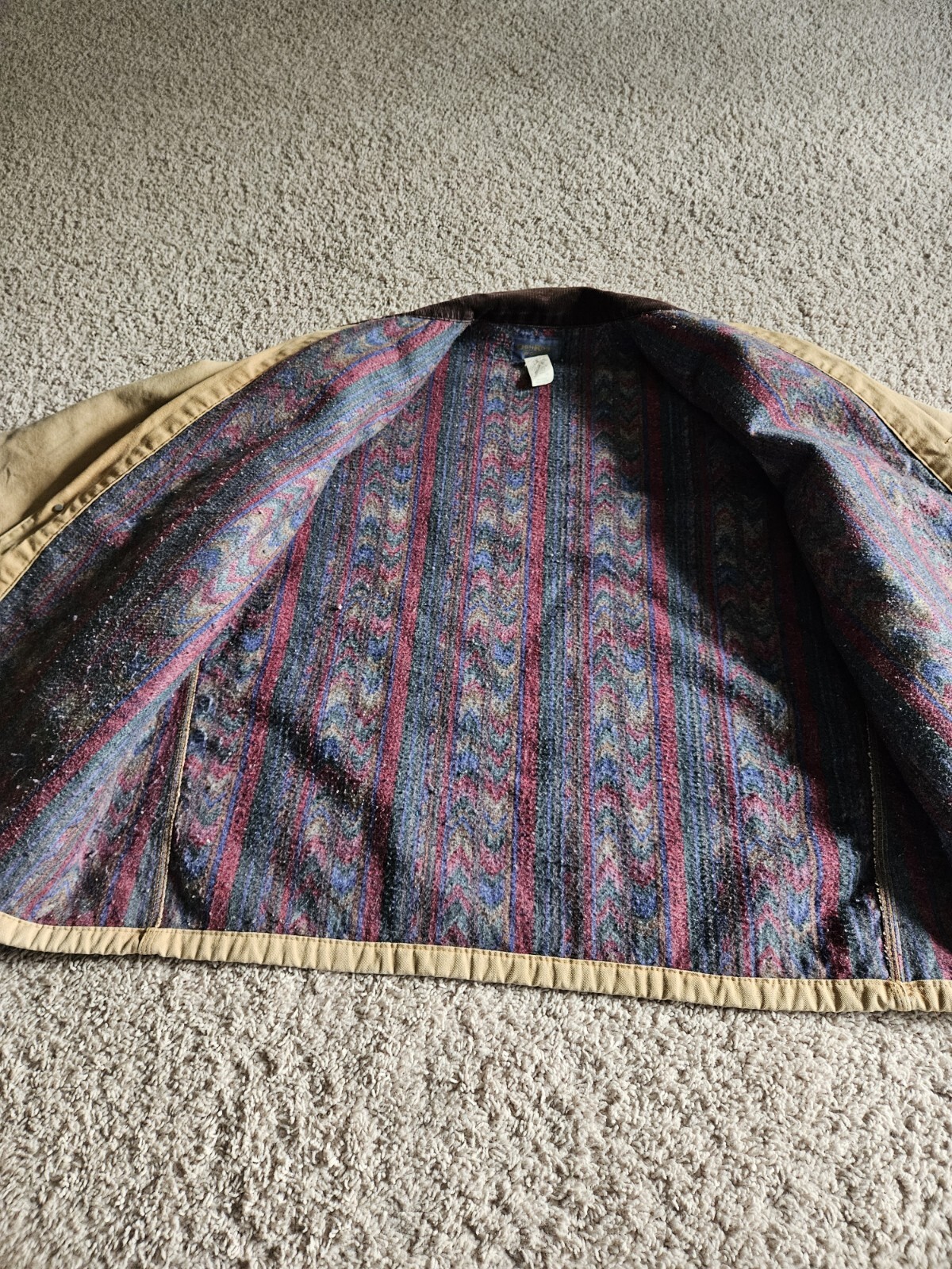 VTG 70's Osh Kosh Men's Canvas Work Jacket Cotton Full Zip Size 44 Reg