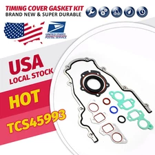Complete Set for GM LS1 4.8L - Timing Chain Cover Gaskets & Main Seal  TCS45993
