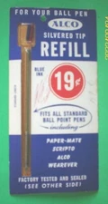 Vintage Silvered Tip Refill  Fits Alco Paper-mate Scripto Wearever Pen 