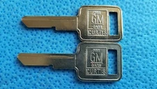 x2 NOS GM B-50 KEY BLANK IGNITION, GMC TRUCK, BUICK, OLDS, PONTIAC, CADILLAC 