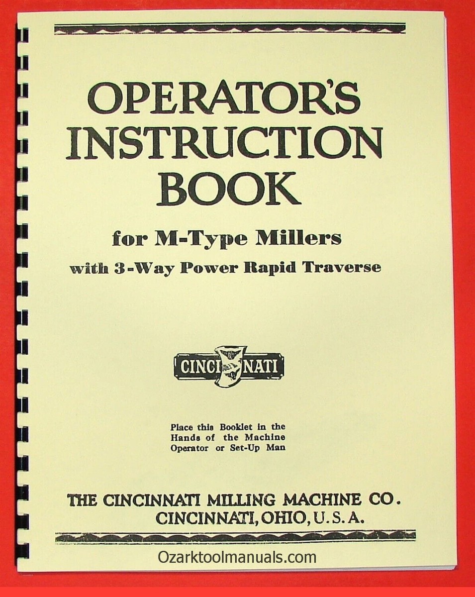 CINCINNATI M-Type Miller 1M, 2M Horizontal Milling Machines
