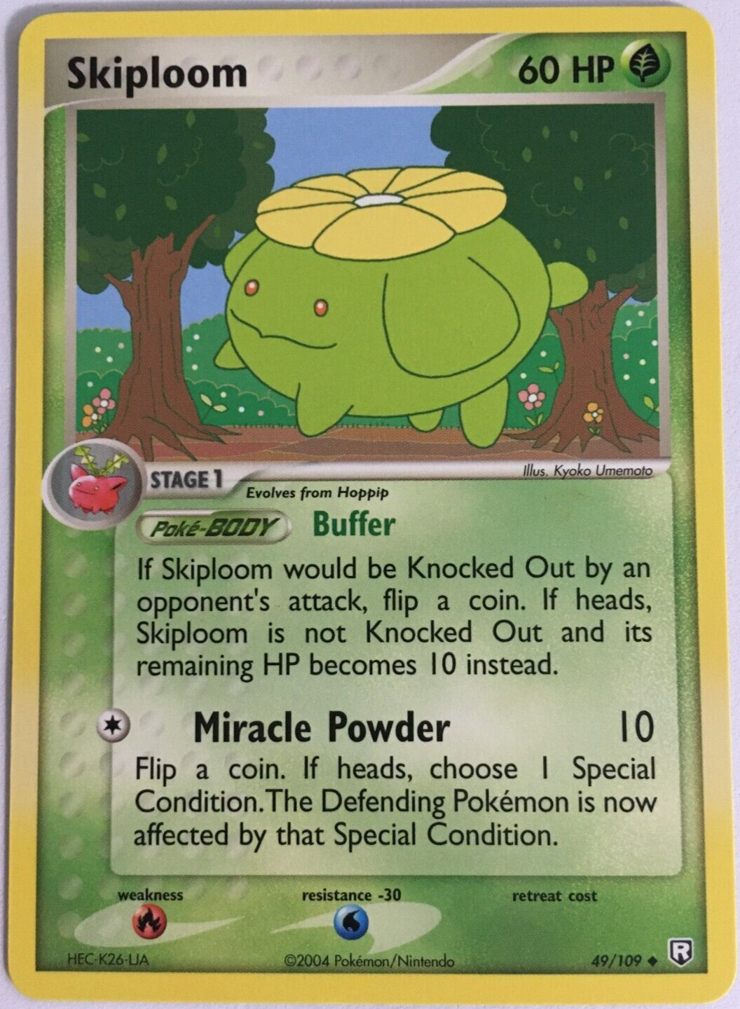 POKEMON SKIPLOOM 49/109 EX TEAM ROCKET RETURNS UNCOMMON NEAR MINT