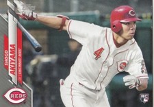 SHOGO AKIYAMA 1/1 TOPPS UPDATE MINI ON DEMAND ONLINE SILVER RC REDS #376 2020 20