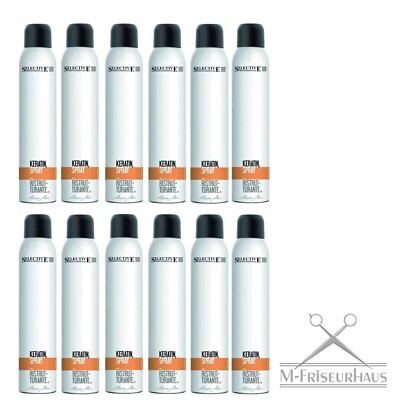( 55,55/L) 12x 150ml SELECTIVE Professional KERATIN SPRAY repariert sofort 
