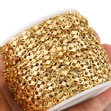 2 meters/lot Stainless Steel Chain Gold Chains for Necklace Jewelry Making