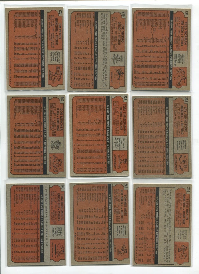 Q - 1972 Topps 27 tarjetas lote: Tommy John, Dave Concepción, Tommie Agee, etc 2 DUPS Foto 2 de 4