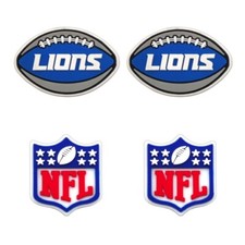 NFL Detroit Lions Football Team For Crocs Shoe Charms Jibbitz - 4 pieces