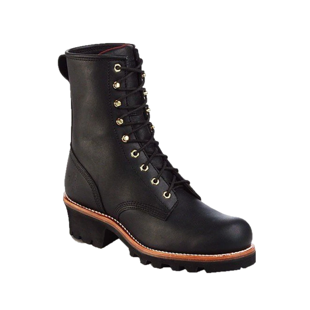 Chippewa Aldarion Black Logger Waterproof Round Steel Toe Work Boot Mens 7.5M Chippewa Black M Width Boots for Men for Sale | Shop New  main image 4