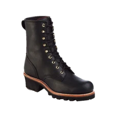 Chippewa Men's Baldor 8" Steel Toe Logger Black Oiled Boots 73020