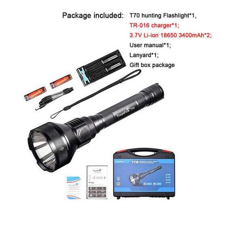 Trustfire T70 2300 Lumens LED 1000M Long Range Tactical Hunting Flashlight Set - Picture 28 of 30