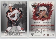 2003 Pacific Private Stock Titanium Retail Jersey Number Brent Burns Rookie RC