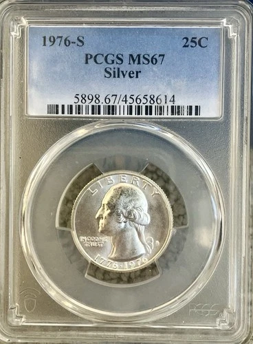 1976-S Silver Bicentennial Quarter MS67 PCGS