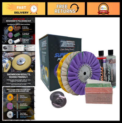 Super Shine Aluminum Polishing Kit for Fuel Tanks, Wheels, Steps & More