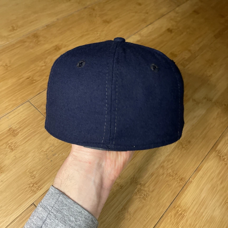 Sombrero de lana 7 1/8 vintage raro New Era años 80 EE. UU. Cincinnati Tigers ligas negras Foto 4 de 4