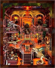 Book Nook Kit - DIY 3D Wooden Puzzle Miniature House with LED Lights -...